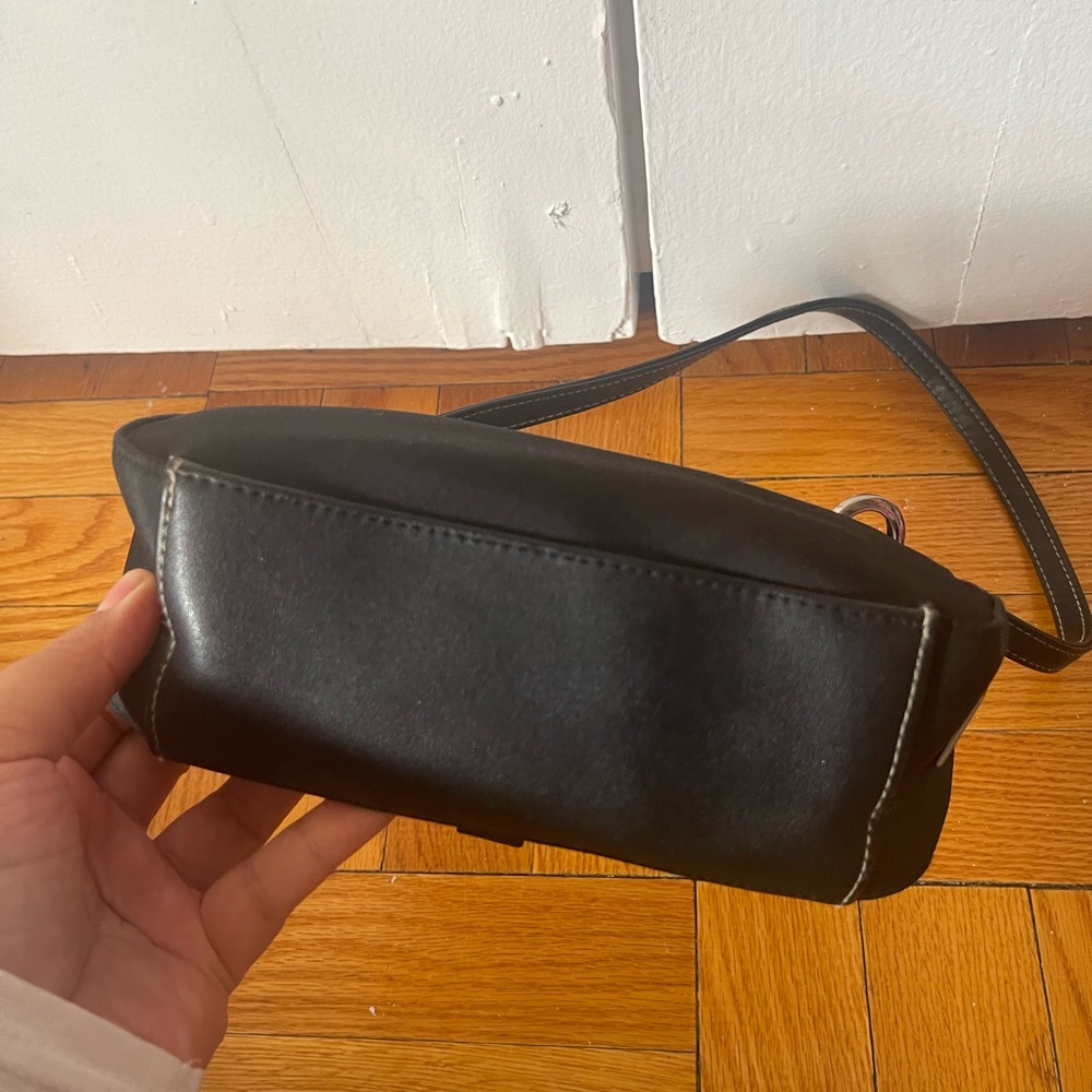 Vintage Y2K Frankie & Johnnie Black Mini Shoulder Bag - Picture 5 of 15